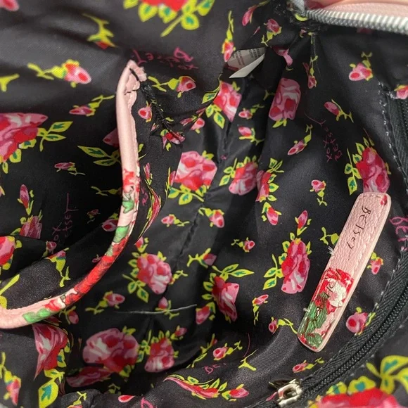 Betsey Johnson Pink Floral Crossbody Bag - Picture 4 of 4